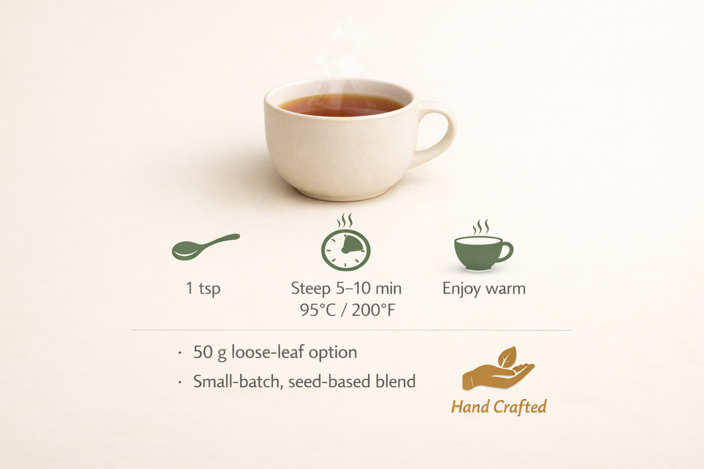 Eczema Relief Ayurvedic Herbal Tea – Anti‑Itch Seed Blend with Fennel & Carom
